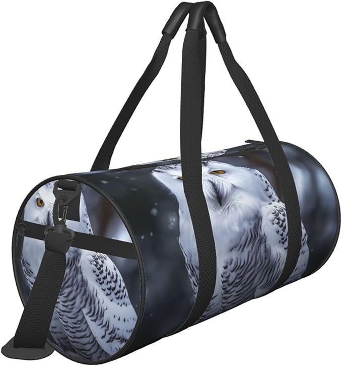 Arctic Owl Sports Gym Bag for Women Men Travel Duffel Bag Tote Weekender Bag Canvas Carry on Overnight Bag for Travel Swimming Fitness Workout Sports Duffle Bag