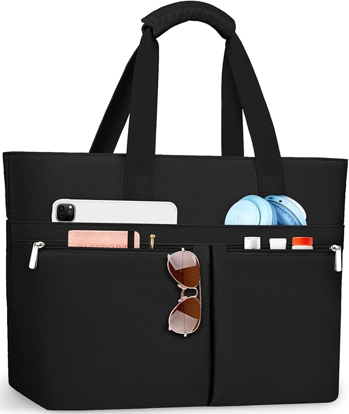 HUANLANG Large Beach Bags for Women Pool Bag with Zipper, Waterproof Sandproof Beach Tote Travel Bag with Wet Pocket | Waterproof, Large capacity, Dry/wet separation, Durable fabric, Cooling function, sandproof