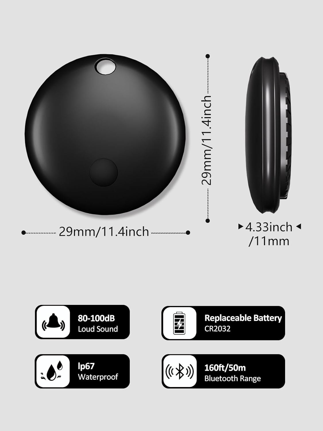 Tracker Tags, Item Finder Work with Apple Find My (iOS Only), Tracking Device Locator Smart Tag for Luggage, Keys, Wallet, Bike, Pets, Bags (Multi-Color, 4 Pack)