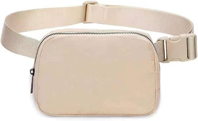 Belt Bag for Women Fanny Pack Dupes, Fashion Crossbody Waist Pack Bag with Adjustable Strap, Everywhere Belt Bag for Travel Outdoors Running Hiking(Khaki)