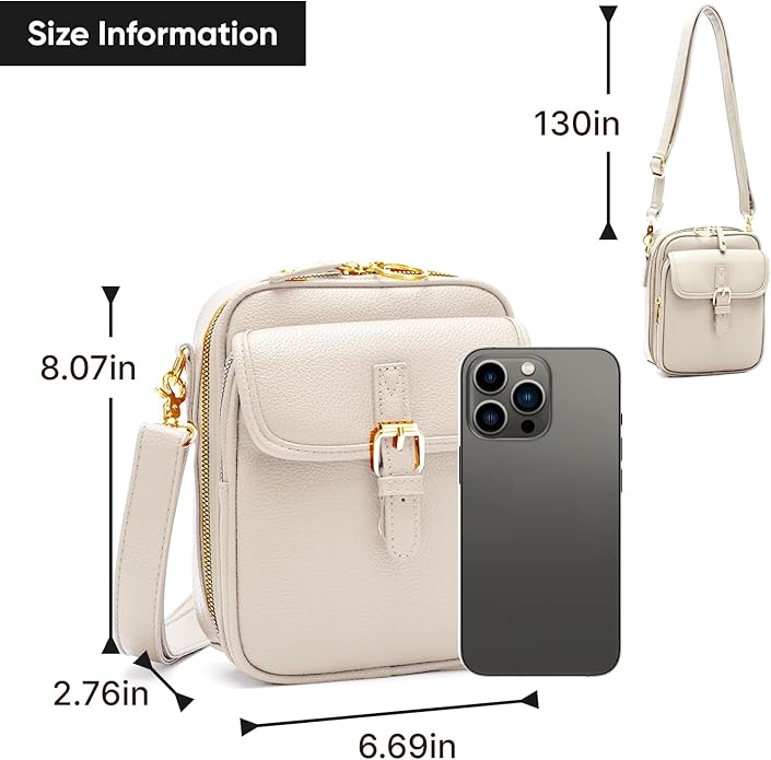1060 Crossbody Bags for Women Anti-Theft Vegan Purse with Card Slots, Travel Shoulder Bag, Waterproof Crossbody Purse