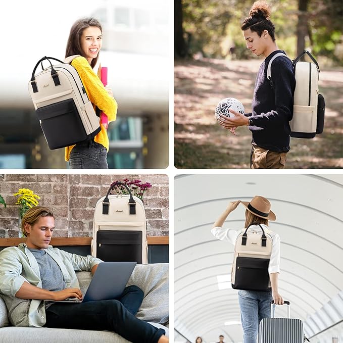 LOVEVOOK Travel Laptop Backpack Women Anti-theft Laptop Bag with USB Port Waterproof Computer Backpack for Nurse College Work