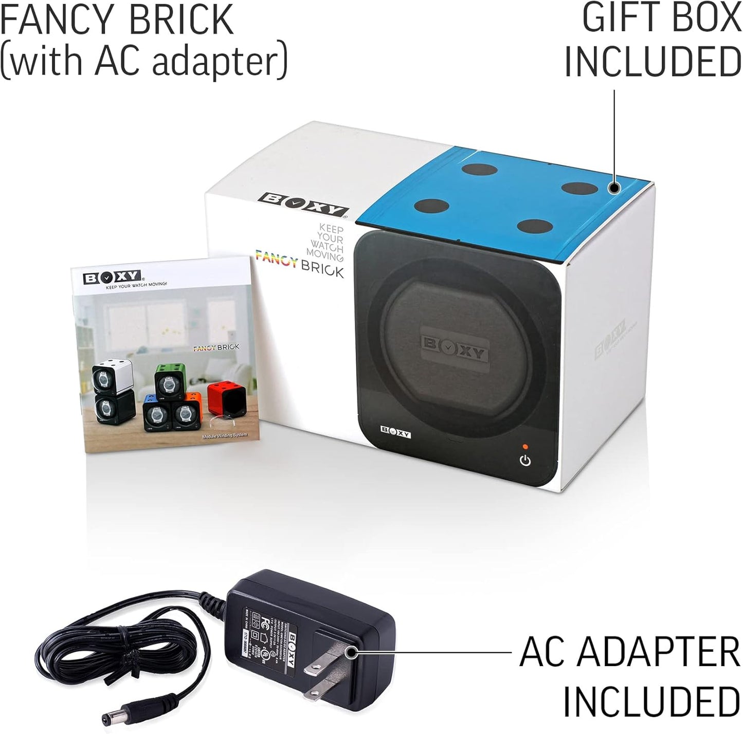 Watch Winder for Automatic Watch with Vertical Rotor Stop (with AC Adapter)