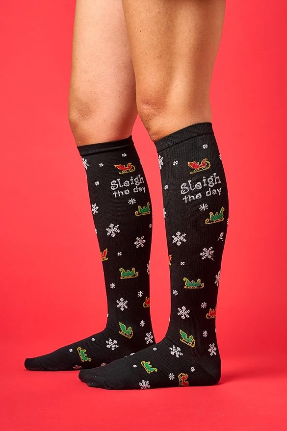 Nurse Mates Women's Calf Socks | 12-14 mmHg Compression | Superior Support & Comfort | 1 Pair