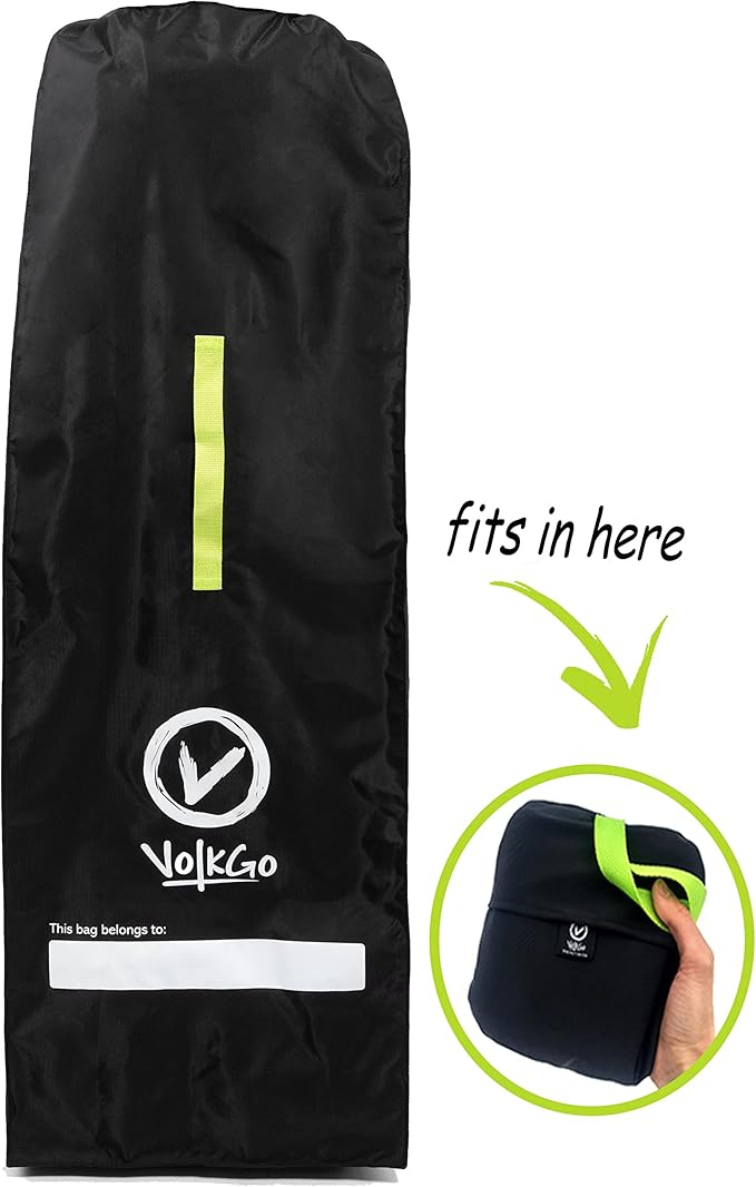 V VOLKGO Large Stroller Bag for Airplane, Large Cover for Airtravel, Jogger & Umbrella Stroller Cover for Travel - Fits Wide, Gate Check Bag, Heavy Duty Durable Infant carrier covers for Air Travel