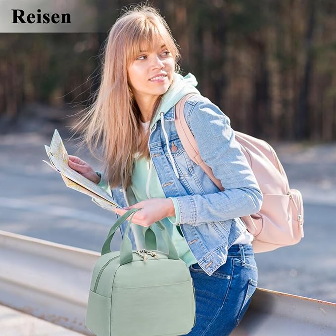 LEDAOU Lunch Box for Women Insulated Lunch Bag Cute Lunchbox Compact Cooler Thermal Reusable Lunch Tote for Work School Picnic Travel