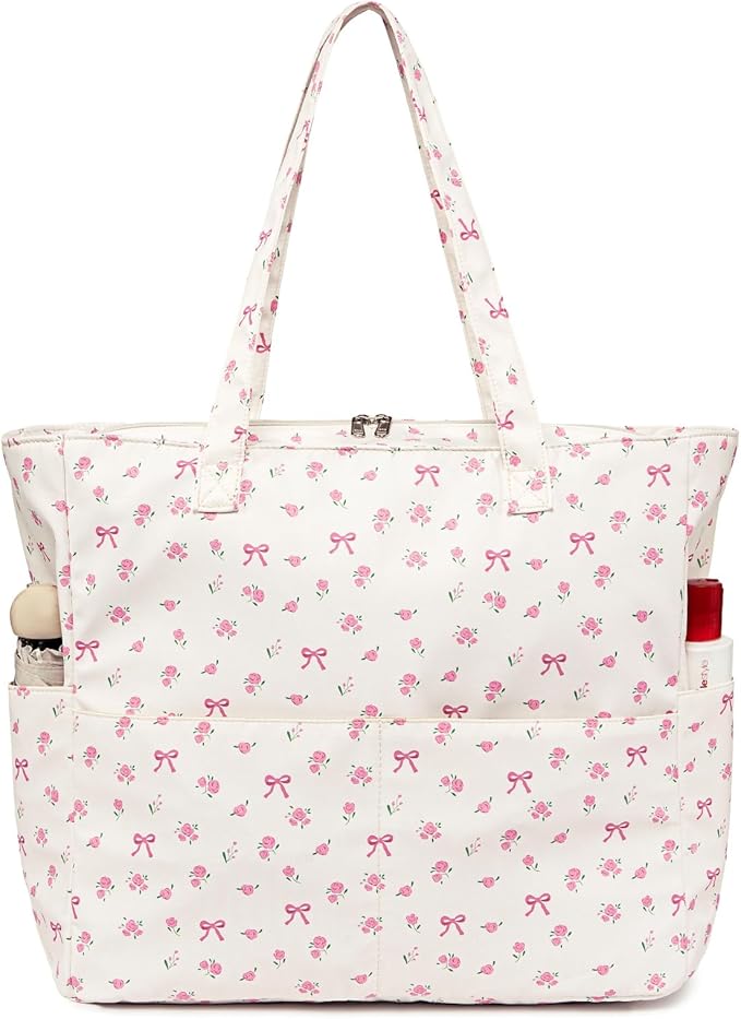 Bluboon Beach Bags for Women, Large Waterproof Tote Bag With Wet Compartment for Pool Weekender Travel Gym