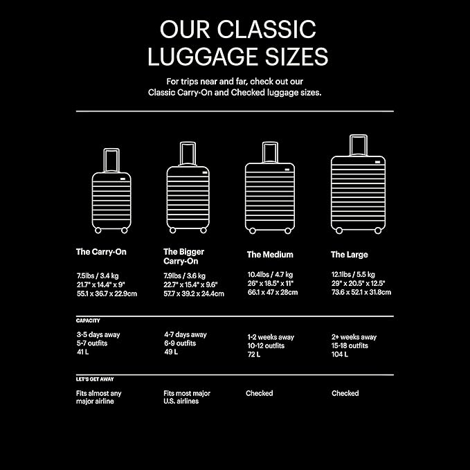 Away Bigger Carry-On Luggage, Lightweight Hardside Large Suitcase with Spinner Wheels, TSA Lock, Airline Approved, Cloud Gray
