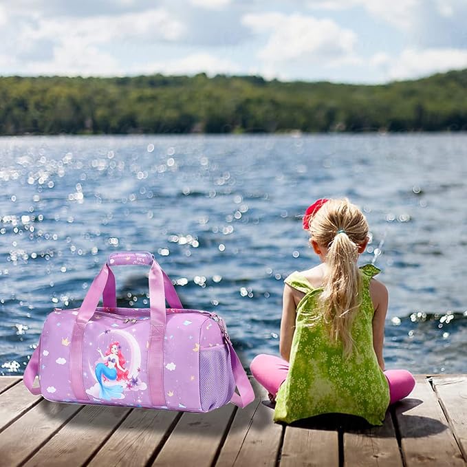 Dance Bag for Girls Duffle Gymnastics Gym Overnight Travel Sports Ballet Bags Weekender Sleepover Carry On Bag with Shoes Compartment