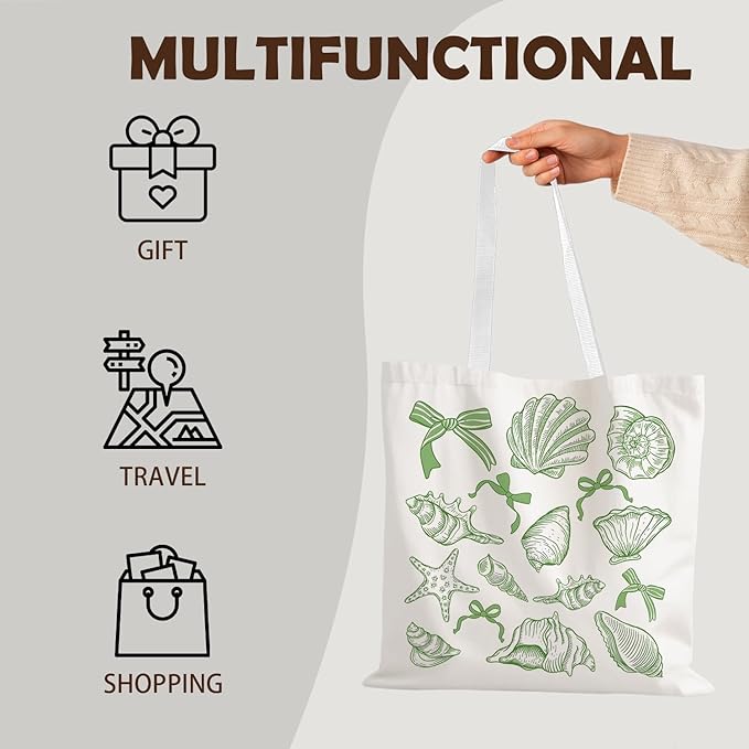 FBB Ocaen Beachy Ocean Sea Fish Reusable Grocery Shopping Bag
