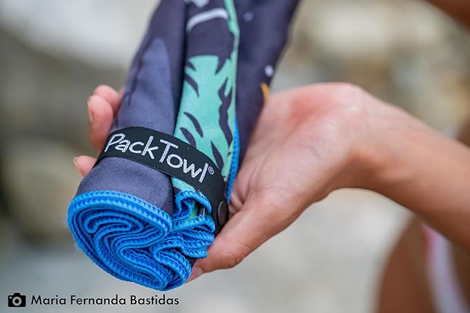 PackTowl Personal Ultralight Microfiber Camping and Travel Towel, Flow Print, Body