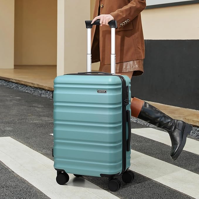 3 Piece Luggage Set 20 Inch Carry On Suitcase with Spinner Wheels, PC Hard Shell TSA Lock, Expandable & Fully Lined Interior, Airline Approved