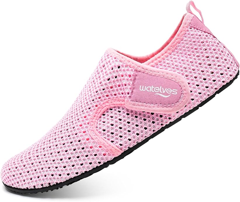 WateLves Water Shoes for Women Men Swim Beach Aqua Socks Quick Dry Barefoot House Slippers Travel Shoes with Adjustable Magic Tape for Pool Diving Boating Yoga Surf
