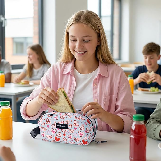 Cerbonny Small Cooler Bag Freezable Lunch for Work School Travel,Leak-Proof Bag,Snack Bags for Kids/Adults,Freezer Bags,Freezable Lunch Bag