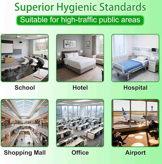 Disposable Toilet Seat Cover(2500Pcs, 10 Packs of 250), Disposable Toilet Seat Covers Flushable, Paper Toilet Seat Liners for Public, Commercial Wall Dispenser, 16.7 x 14.2in Half-Fold