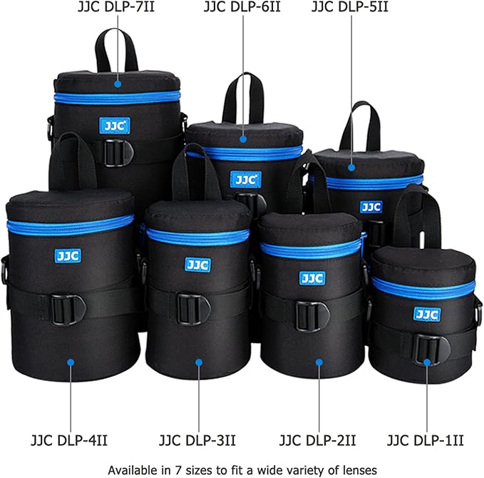 JJC Deluxe Lens Carrying Case Bag for Canon EF 70-200mm f4L IS II USM/f/4L USM, EF 28-300mm f3.5-5.6 L IS, EF 70-300mm f4-5.6L IS USM, for Nikon AF-S 70-200mm f4G ED VR & lenses below 4.3"x7.4"