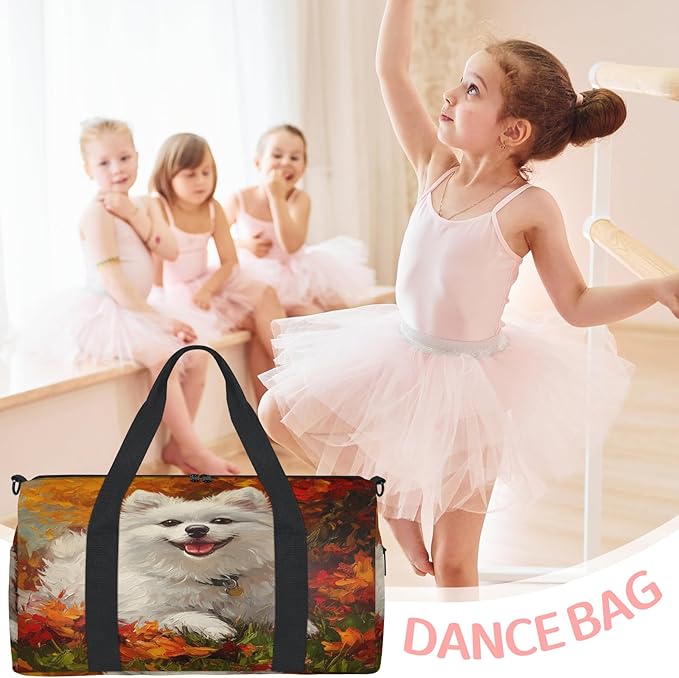 Fun Dog Patterns Travel Duffle Bag for Women Men, Overnight Weekender Bag, Carry on Tote for Sport Gym