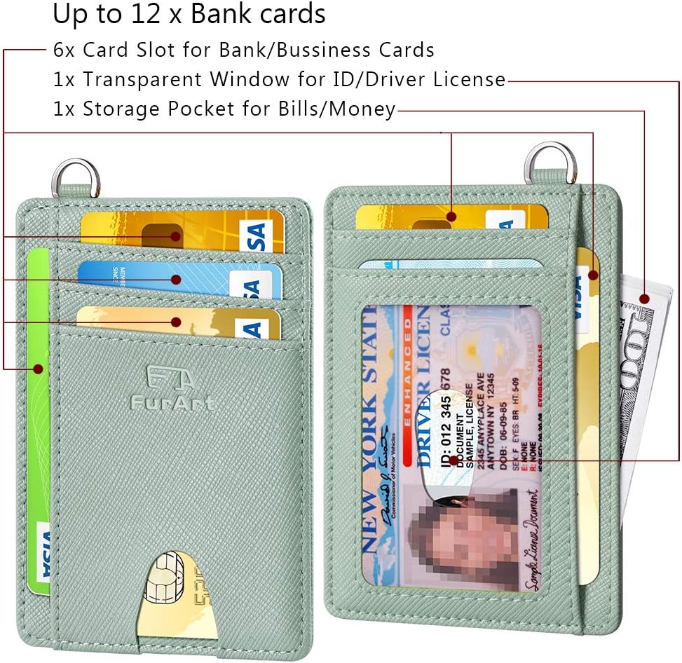 FurArt Slim Minimalist Wallet, Front Pocket Wallets, RFID Blocking, Credit Card Holder for Men & Women