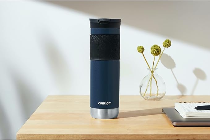 Contigo Byron Travel Mug, Insulated Stainless Steel, 24oz | Leak-Proof Lid | BPA-Free | ThermoLock Insulation | Pack of 4
