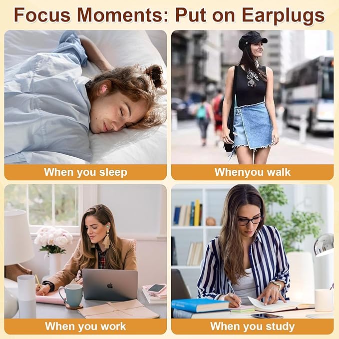 4Pairs Loop Earplugs for Kids Adults, Reusable Loop Earplugs, Ear Loops Noise Reduction for Sleeping, Concerts, Travel, Swimming (Black, Pink, Green, Gray)