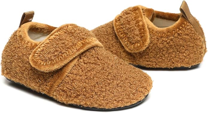 ditont Toddler Slippers Non-Slip Lightweight Comfortable Kids Indoor Grip House Home Shoes for Boys Girl