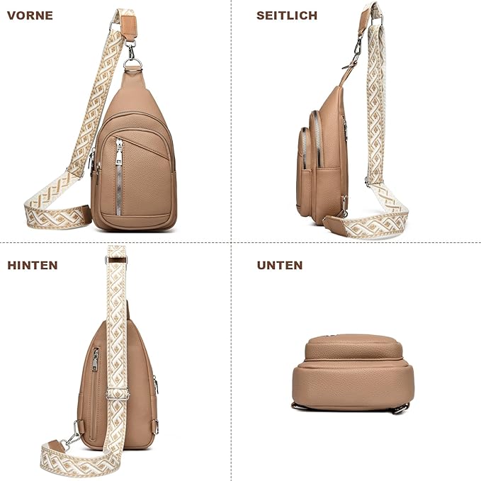 MYHOZEE Small Diaper Bag Crossbody Sling Purse for Women - 2 in 1 Leather Backpack with 2 Straps for Short Trips Work Daily | Mini diaper bag, Instant Wipes pocket, Adjustable Straps, Credit card slot, Moms and dads, Reusable Wipe pouchs