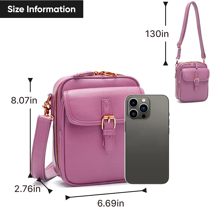 1060 Crossbody Bags for Women Anti-Theft Vegan Purse with Card Slots, Travel Shoulder Bag, Waterproof Crossbody Purse