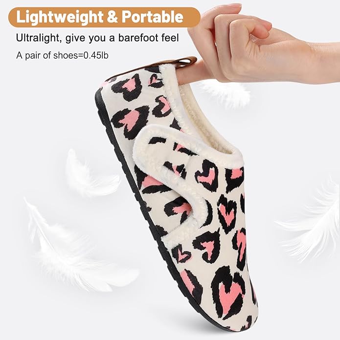 Ultrafun House Slippers for Women Men Slip on Barefoot Slippers Socks Soft Lightweight Rubble Sole House Shoes Indoor/Outdoor