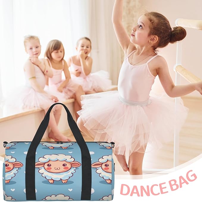 Cute Sheep Travel Duffle Bag for Women Men, Overnight Weekender Bag, Carry on Tote for Sport Gym