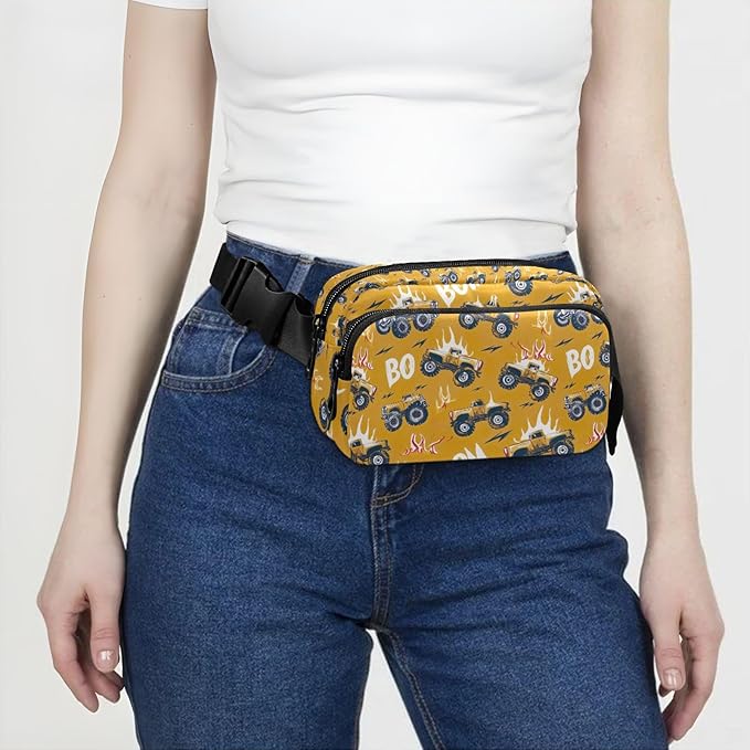 Funny Trunk Car Fanny Pack for Women Men Water Resistant Fashion Waist Packs with Adjustable Strap Belt Bag for Travel Workout Jogging Hiking 21219363