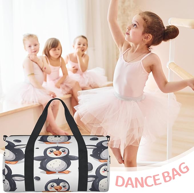 Penguins Travel Duffle Bag for Women Men, Overnight Weekender Bag, Carry on Tote for Sport Gym