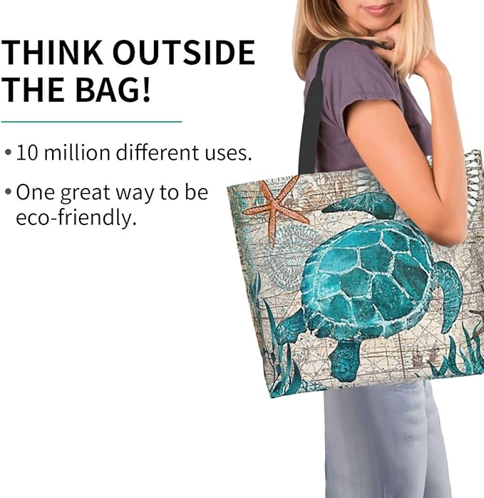 Tote Bag for Women Large Beach Bag Reusable Grocery Bags Handbag for Travel Shopping