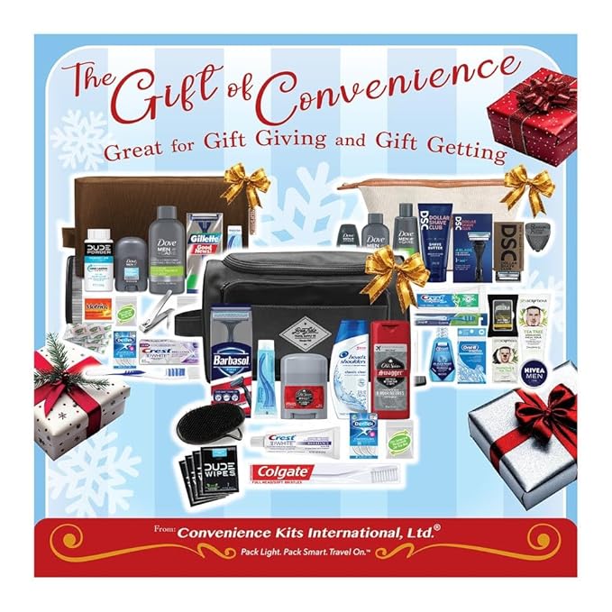 Convenience Kits International Women’s Premium 20-Piece Kit with Travel Size TSA Compliant Essentials in Stylish Cosmetic Bag
