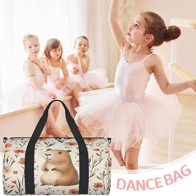 Cute Groundhog Travel Duffle Bag for Women Men, Overnight Weekender Bag, Carry on Tote for Sport Gym