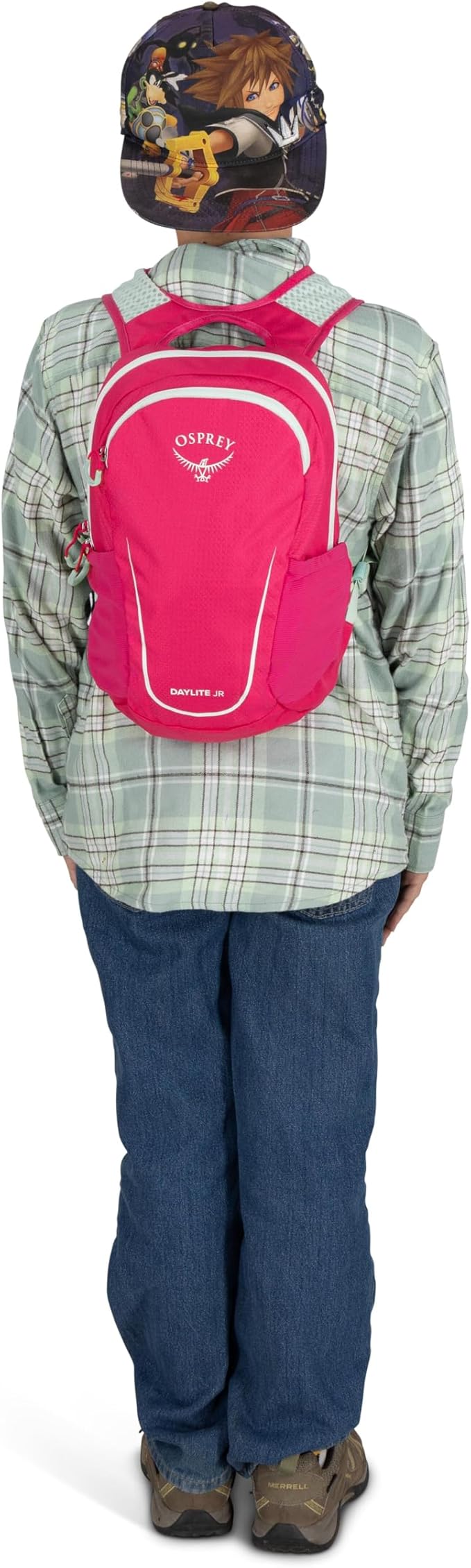 Osprey Daylite Jr. Kids' Commuter Backpack, Hotspot Pink/Frosty Mint