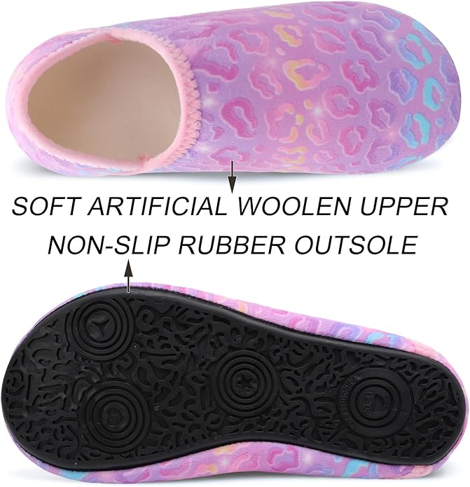 Scurtain Unisex Adults Rubber Sole Slippers