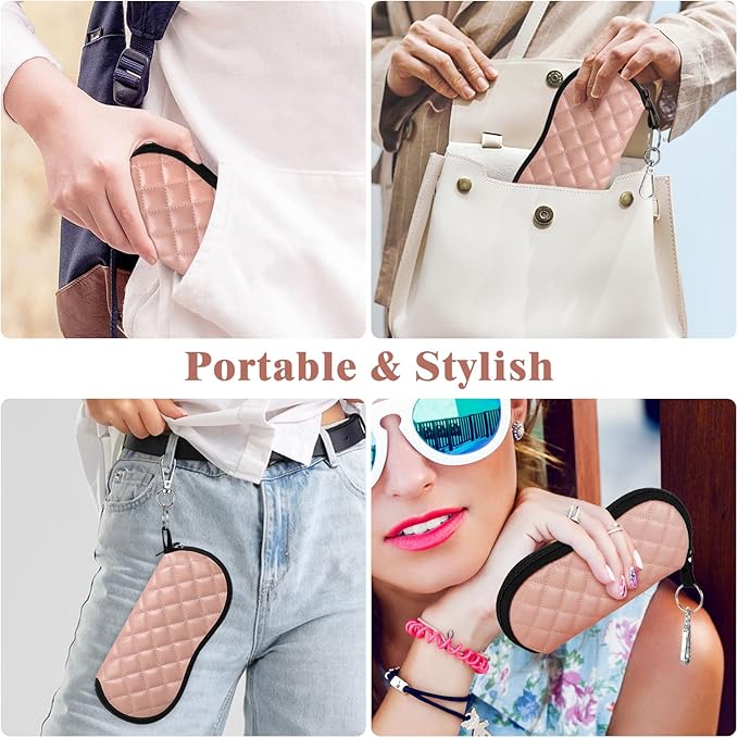 MoKo Sunglasses Soft Case Ultra Light Neoprene Zipper Eyeglass Case for Men Women