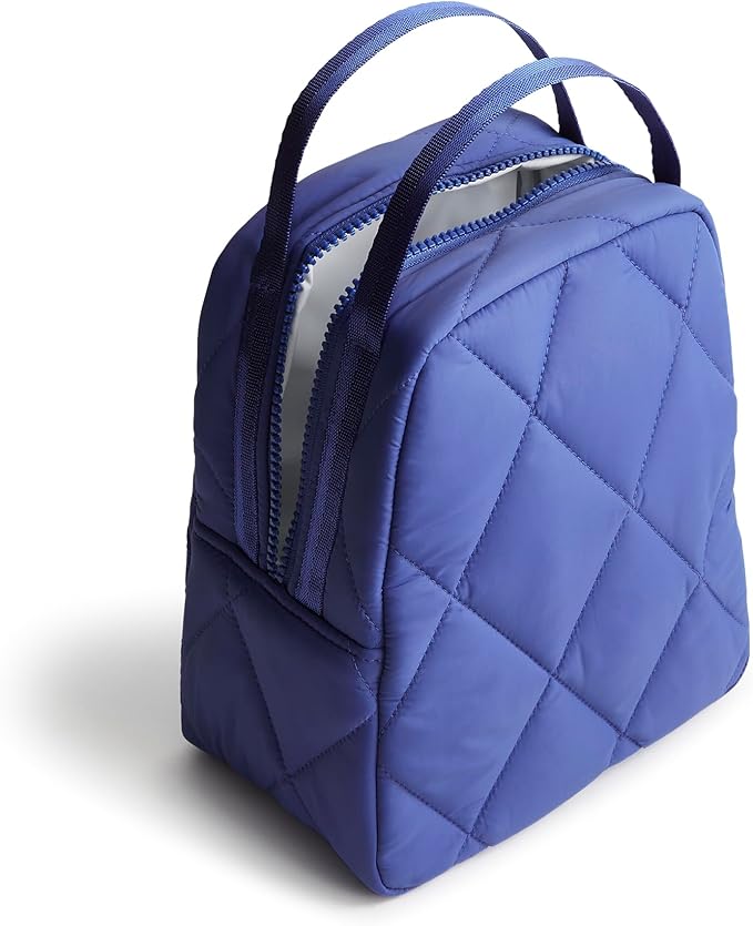 Vera Bradley Women's Lunch Bag - Featherweight, Deep Ultramarine, One Size