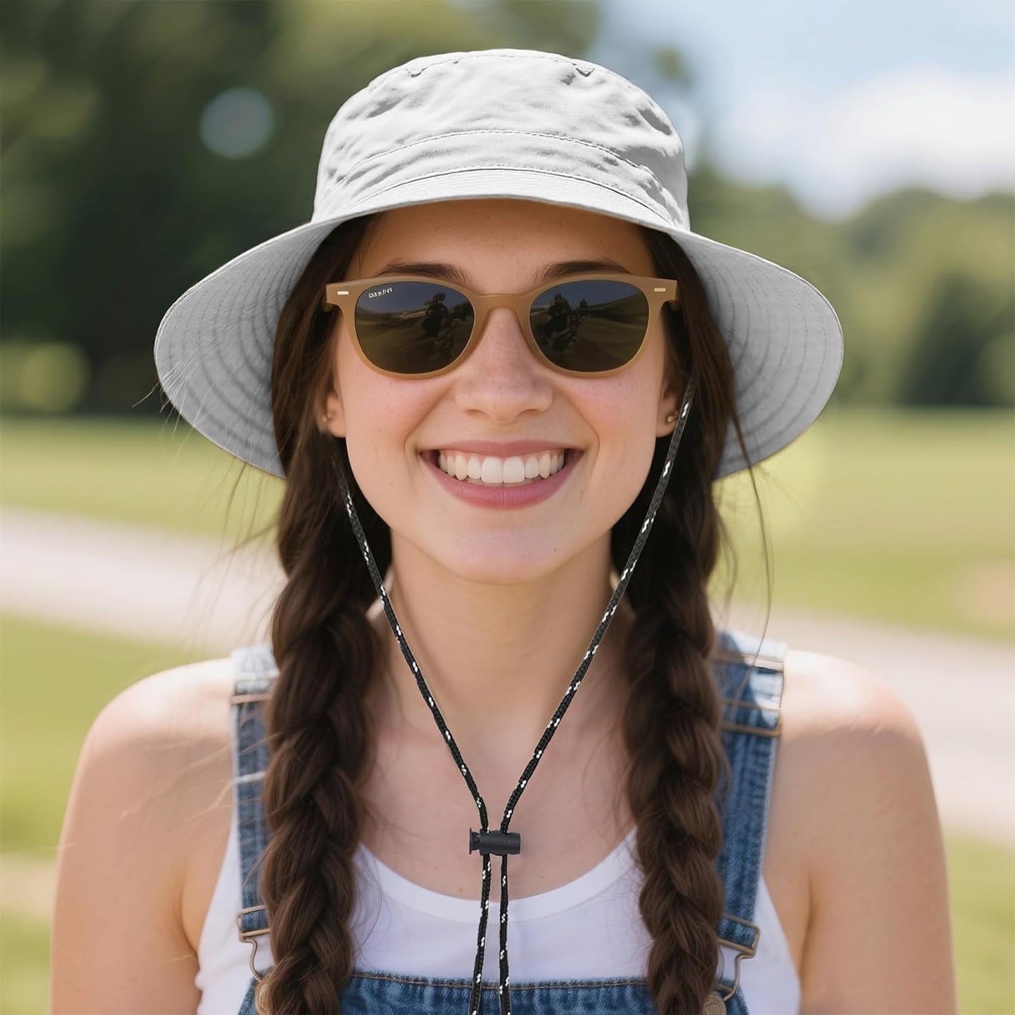 Durio Waterproof Bucket Hats for Woman UPF 50+ Sun Hat UV Protection Packable Rain Hats for Women Lightweight Hiking Hat