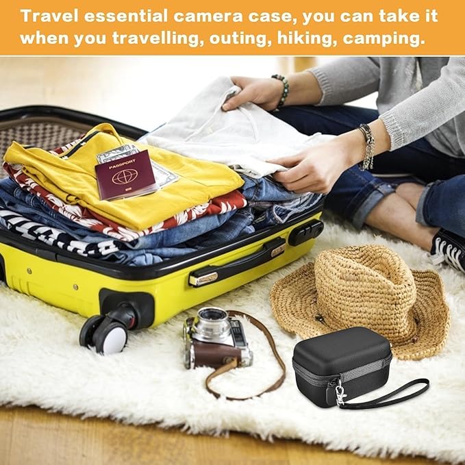 Digital Camera Case Compatible with Duluvulu for Oiadek for Zostuic for TEBNGIHNM for Canon G7 X Mark III/II 4K Vlogging Camera. Storage Holder Bag for Canon PowerShot (Box Only) - Grey Inner