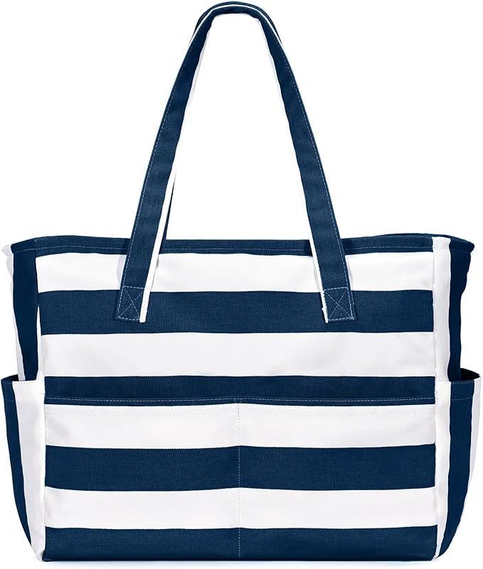 oscaurt Beach Bags for Women Large Waterproof Sandproof Beach Tote Swim Pool Bag with Zipper for Travel Vacation Essentials