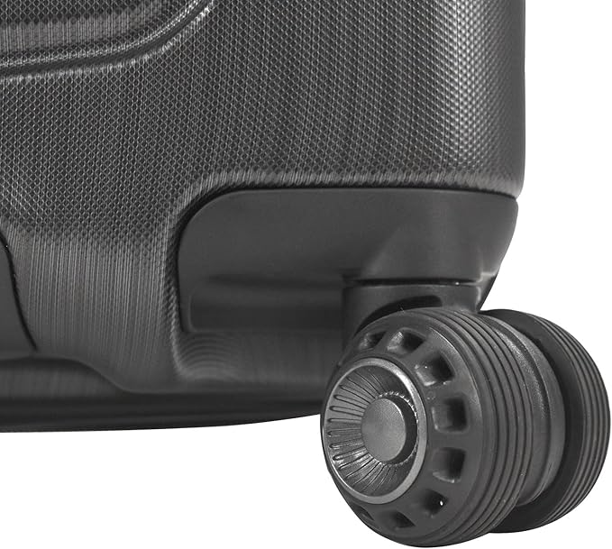 Traveler's Choice Silverwood Polycarbonate Hardside Expandable Spinner Luggage, Brushed Metal, Checked-Large 30-Inch