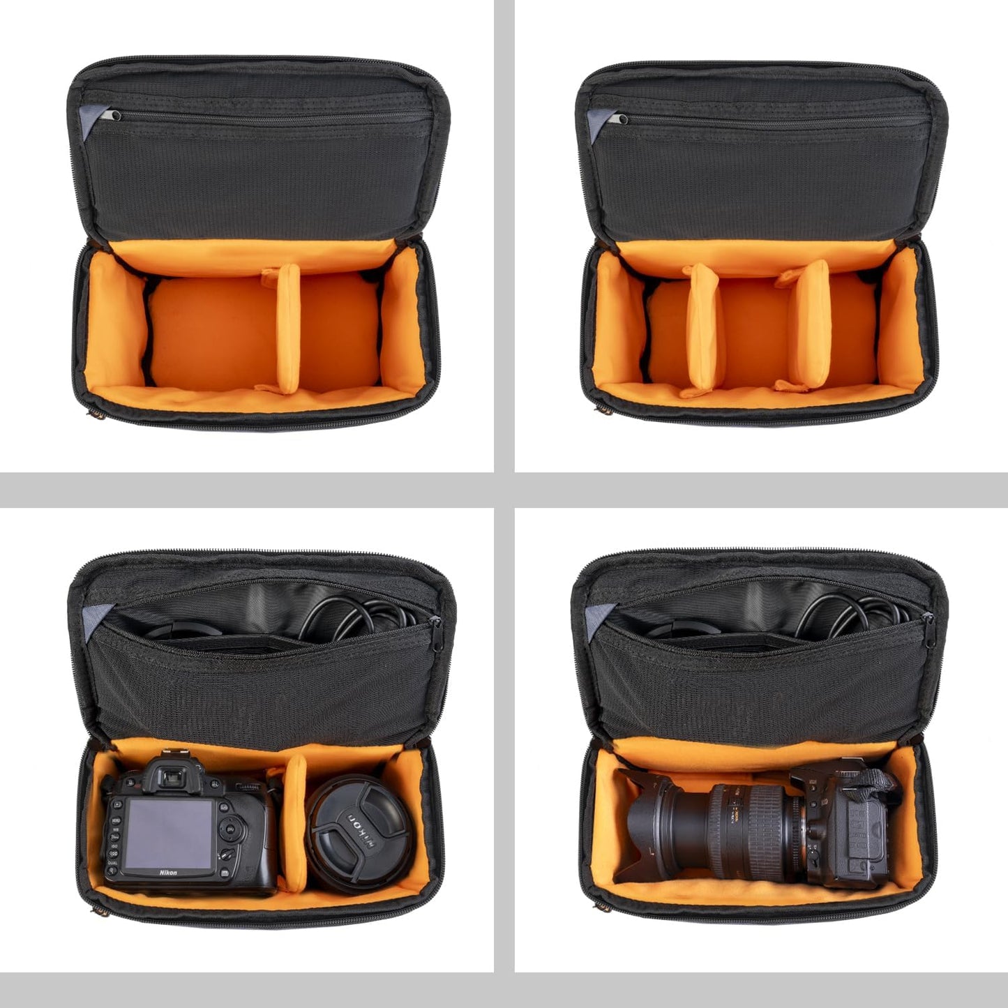 Camera Bag, Protective Covers Photography Shoulder Bag Compatible for Nikon, Canon, Sony DSL/SLR/Mirrorless Equipment Travel Waterproof