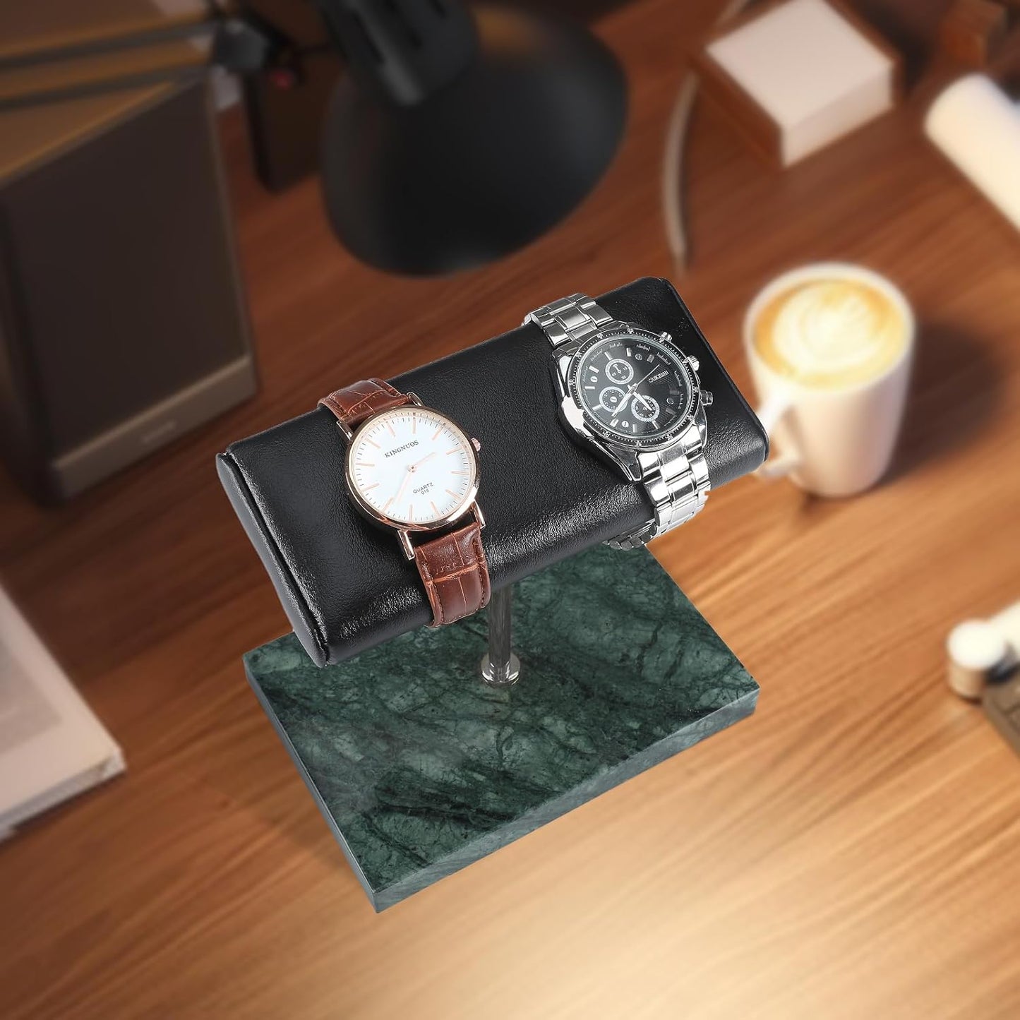 LYS&LYX Watch stand watch display stand watch holder watch Handcrafted watch holder (2--green/silver/black)