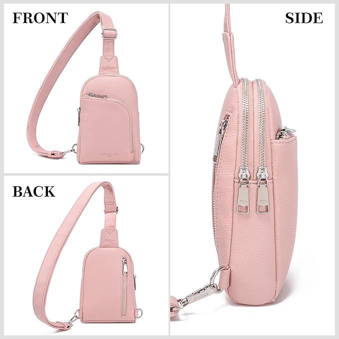 Haytijoe RFID Anti-Theft Sling Bag for Women, Small Crossbody Travel Purse with Locking Zippers, Lightweight Everyday Bag