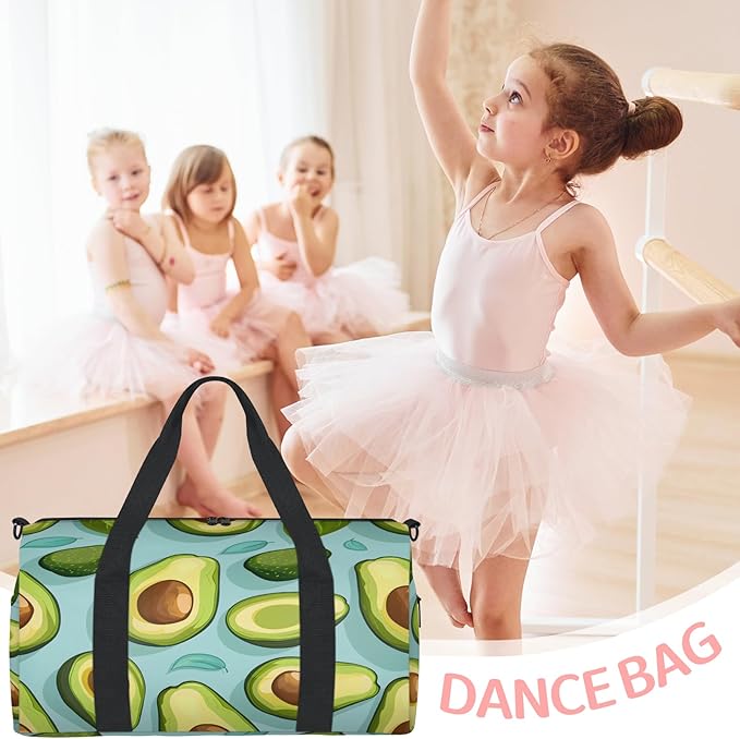 Avocados Travel Duffle Bag for Women Men, Overnight Weekender Bag, Carry on Tote for Sport Gym