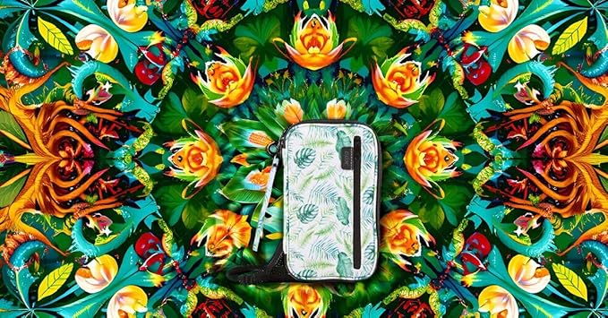 GOX Passport Holder for Travel Family RFID Neck Wallet for Traveling Women Travel Pouch for Passport and Documents with RFID Waterproof Zipper Passport Case (Forest)