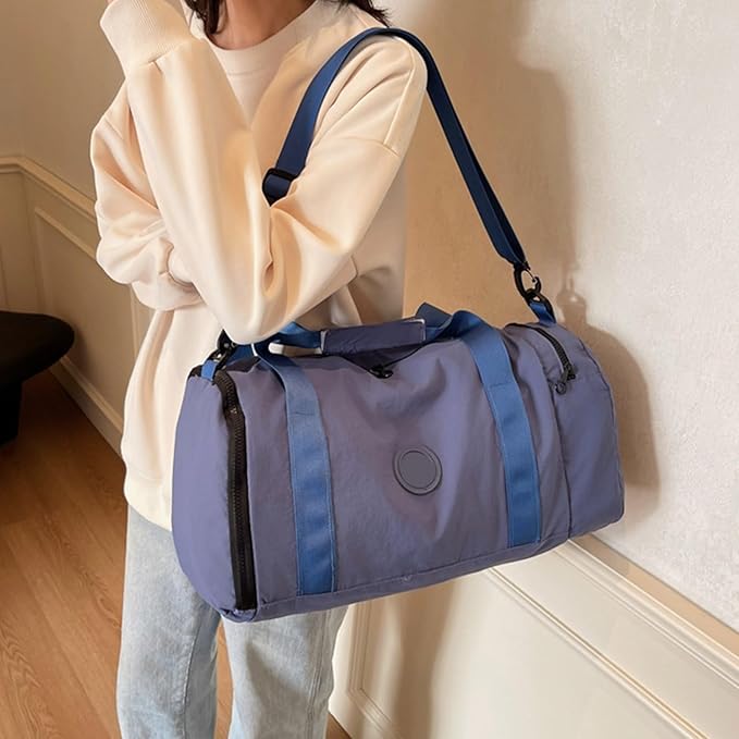 Large Capacity Gym Travel Bags with Separate Shoe Compartment and Wet Dry Pockets for Outdoor Sports Fitness Trip
