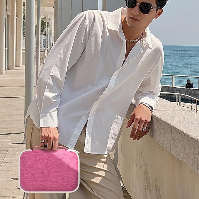 Travel Sunglass Organizer Case for Quay Polarized Sunglasses Men Women, Trendy Glasses Storage Box (Bag Only)