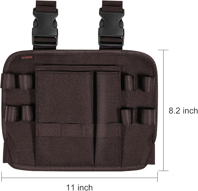 KENOBEE Tool Pouch Holster with Belt Clip Around Your Leg, Electrician Multifunctional Repair Bag, Utility Mini Organizer for Automotive Craftsman Carpenter Construction